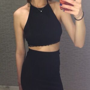 Brandy Melville Black Crop Top